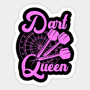 Dart Queen Game Player Gift Sticker